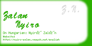 zalan nyiro business card